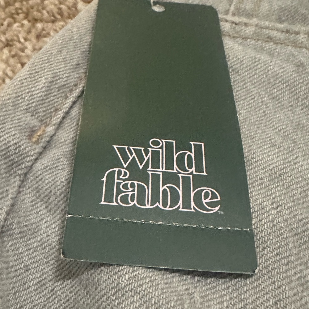 NWT Wild Fable Women's Mid Rise 90's Relaxed Straight Jeans Gray/Light-Blue - Picture 7 of 8